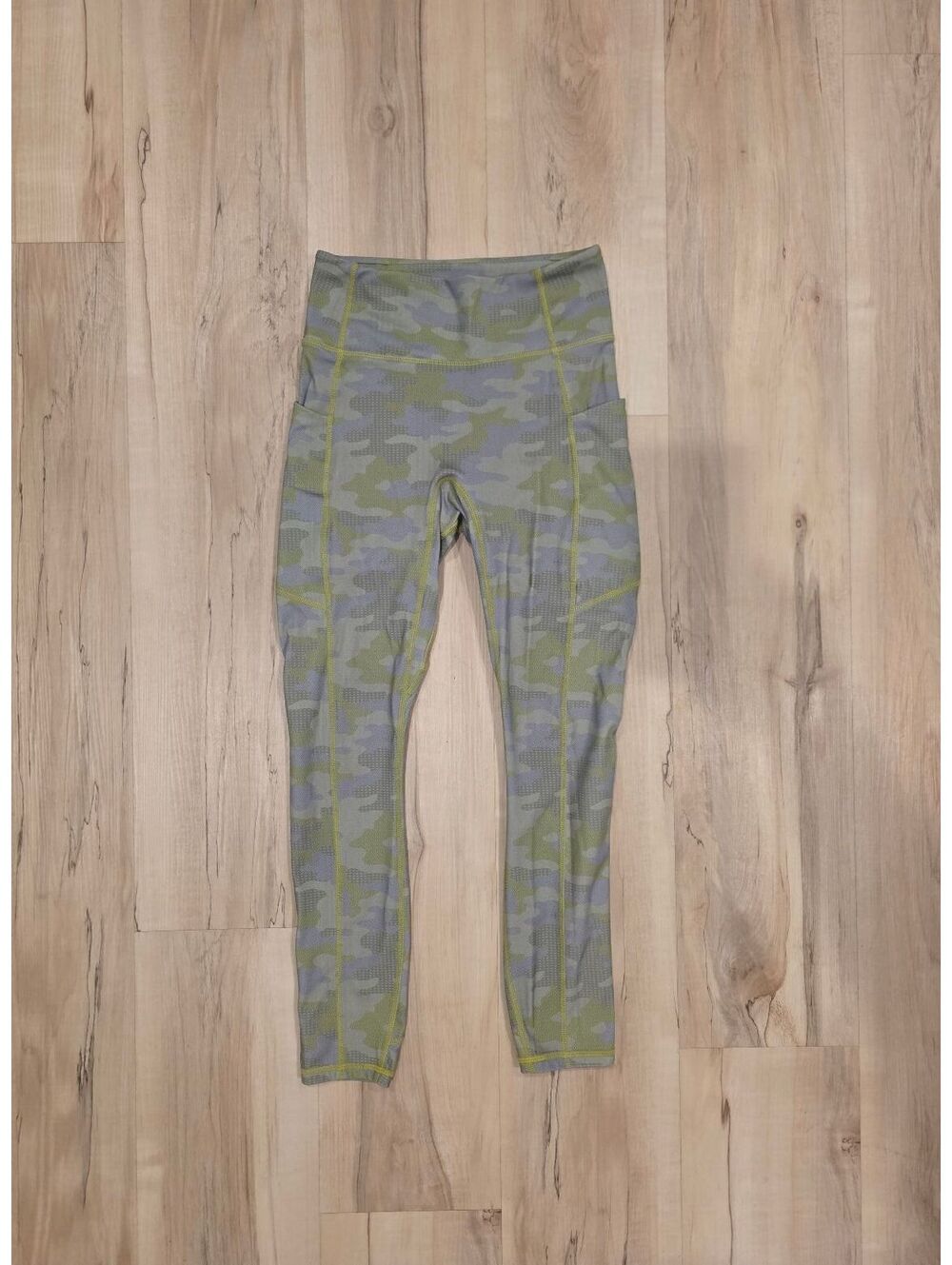 Fabletics Women's Camo Print High Waist Leggings with Side Pockets